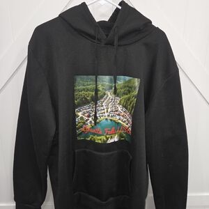 Black Graphic Hoodie